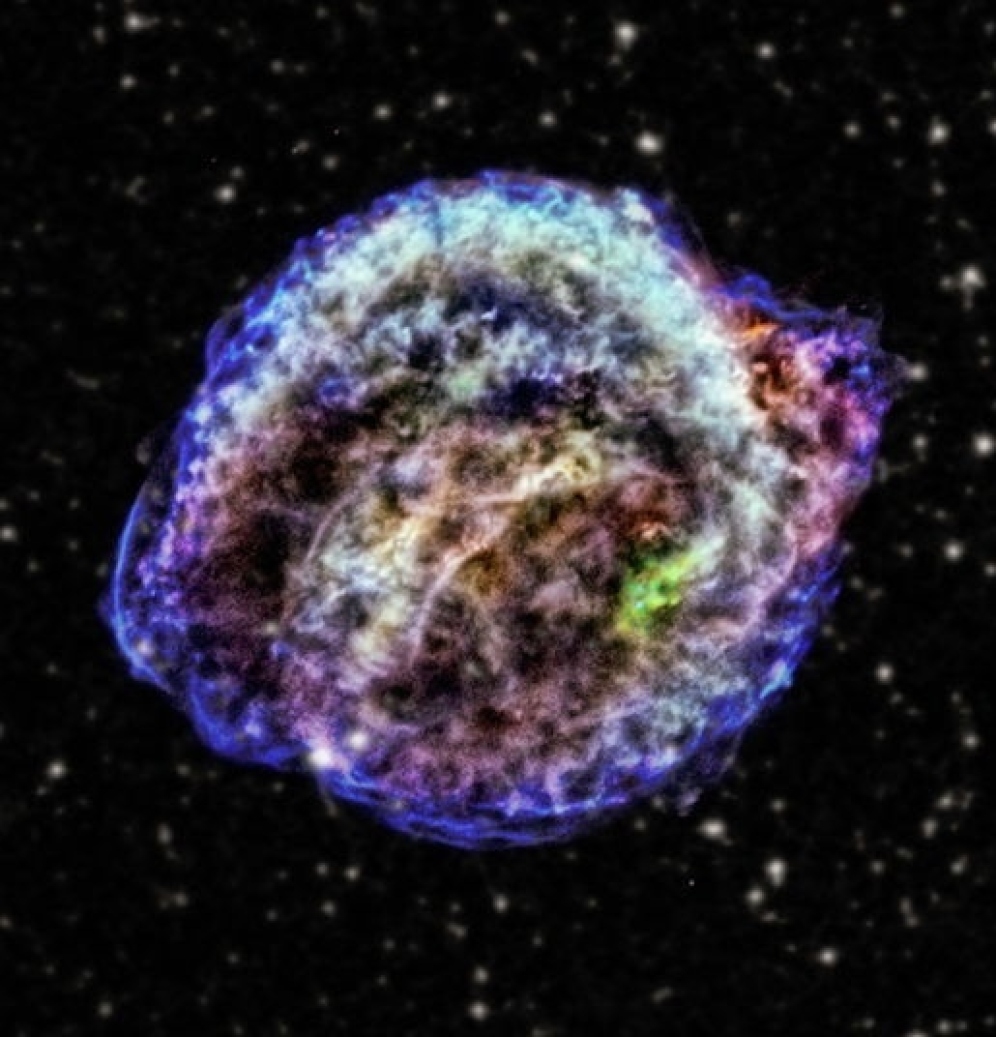 Supernova di Keplero, falsi colori, NASA