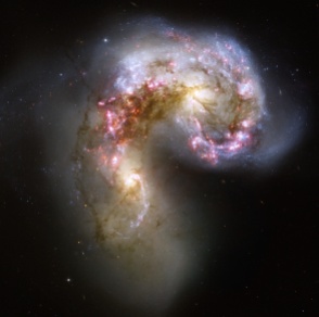 Galassie Antenna, telescopio Hubble